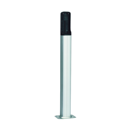 001-DIR-CG|Base de PVC para fotoceldas CAME, Color Plata, Altura de hasta 500 mm