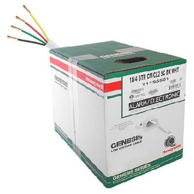 1119-5501/500|Bobina de 152 Metros / Cable de Cobre / 4x18 AWG / Tipo Alarmas CM-CL2 / Para Interior / Color Blanco / Para Aplicaciones de Alarmas de Intrusión/Control de Acceso/ Automatización / Interfonos y Tv Porteros