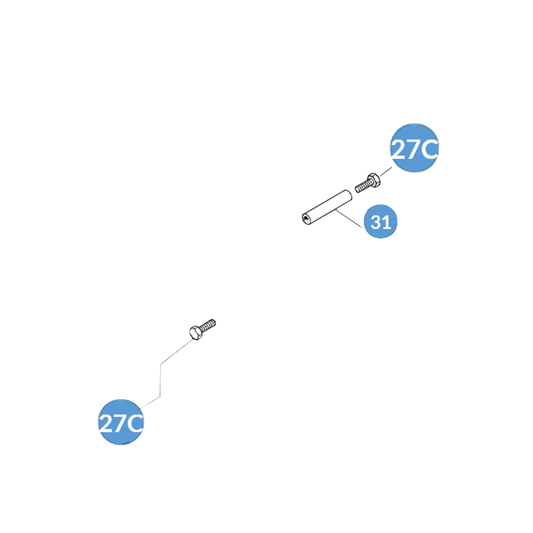 119-RIG-215|Paquete de bujes y tornillos - FL180 G12000 G4000 G6000 (10 piezas)