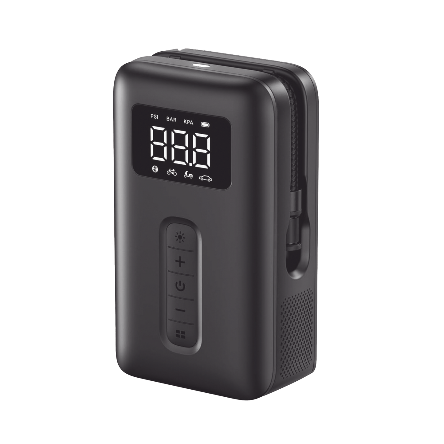 15951|Inflador de Neumáticos | Compresor de Aire Portátil | Bomba de Aire de 150 PSI | Flujo de Aire de 15L/Min | Con Batería Integrada | Cuenta con Luz LED | Ideal para coches, bicicletas, pelotas de motocicleta.