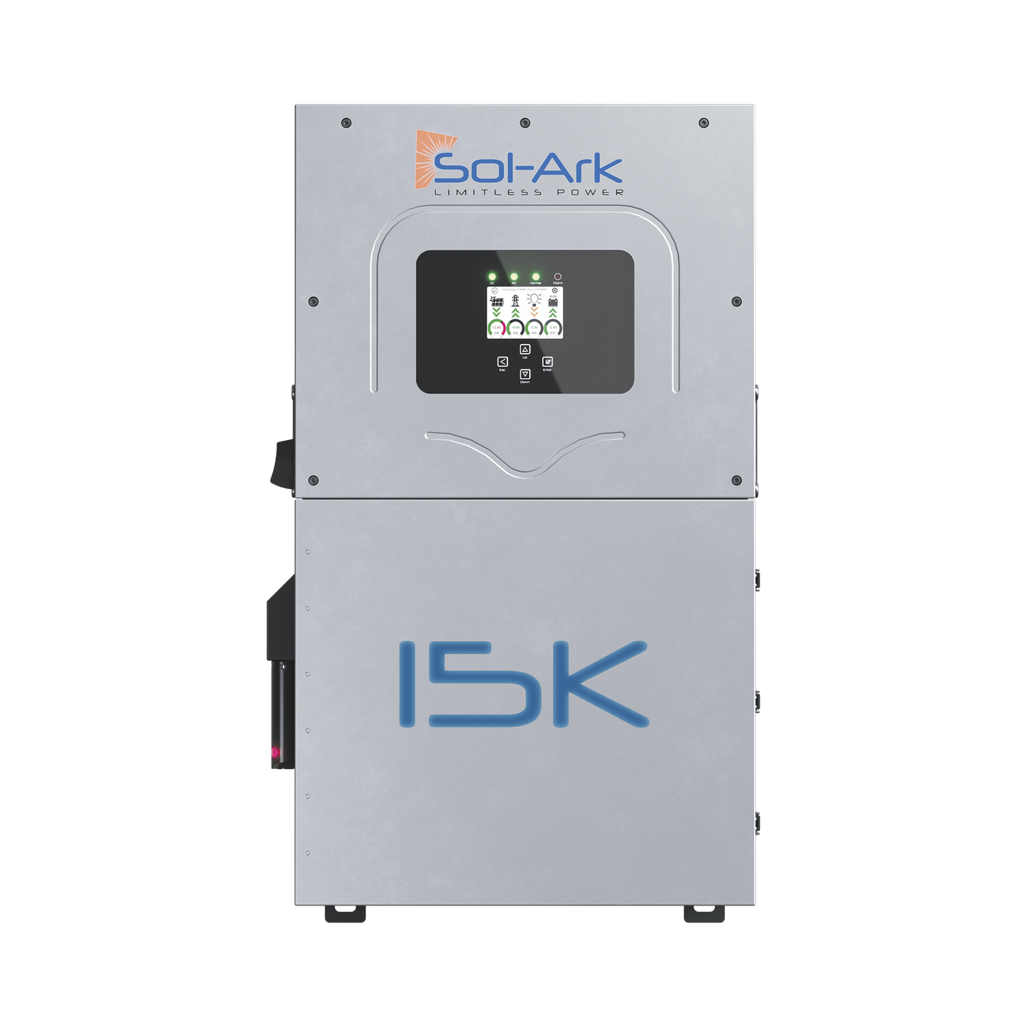 15K2P|Inversor Hibrido SOL-ARK, 15 Kw, 220 Vcc, Fase Dividida, WIFI incluido, IP65, Entrada de Baterías a 48 Vcc