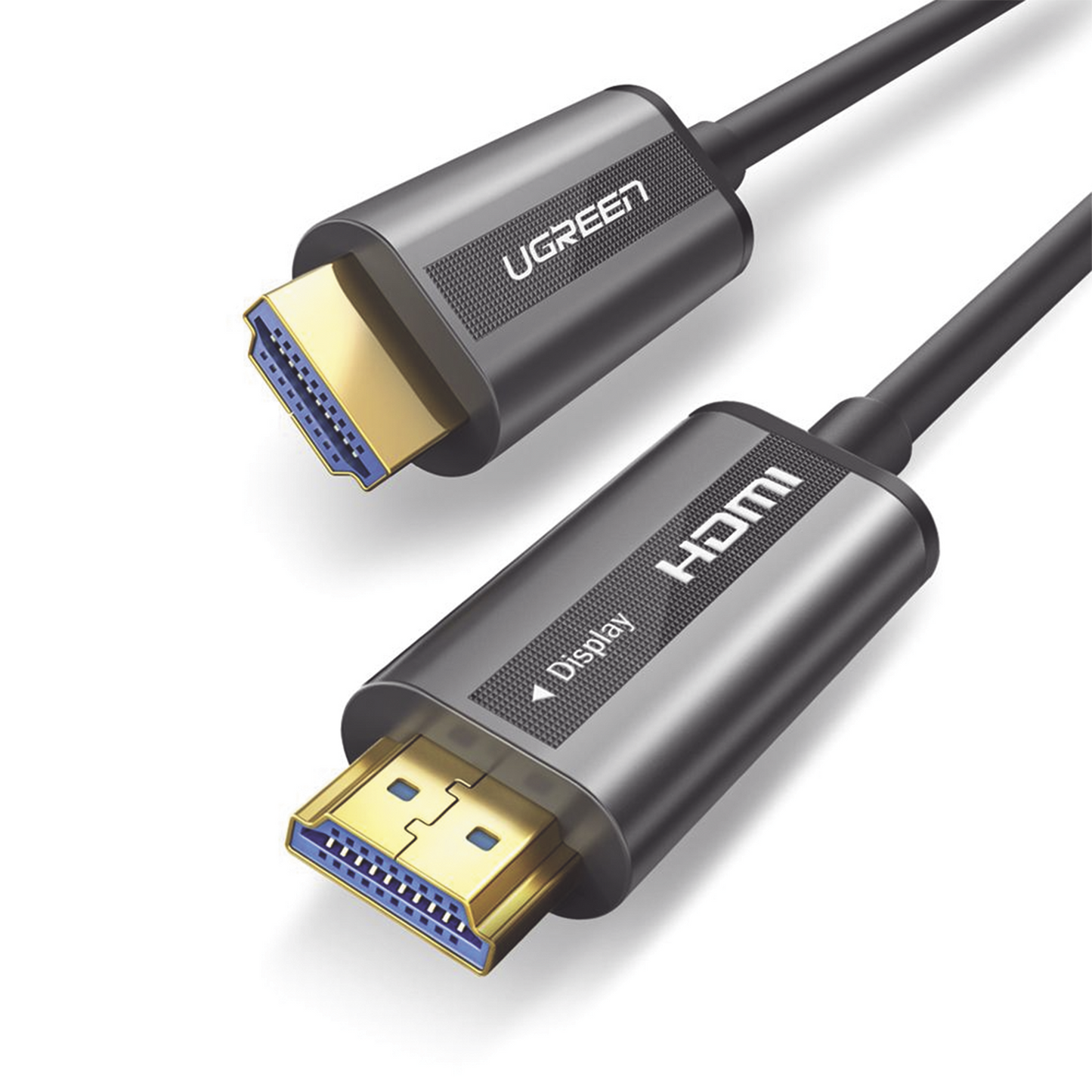 50217|Cable HDMI de 30 Metros por Fibra Óptica 4K@60Hz / Fibra de 4 núcleos + Cobre estañado de 7 núcleos / Compatible con HDMI 2.0 / Alta velocidad 18 Gbps / 3D / HDR / Caja de Aleacion Zinc / Premium