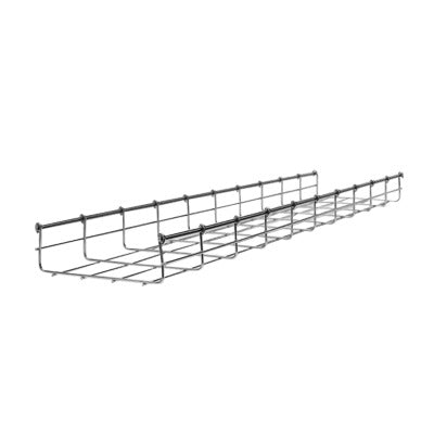 CH-54-300EZ|Charola Bimetálica Tipo Malla 54/300 mm, Ideal Para Utilizarse al Exterior o Zonas Húmedas, Hasta 258 Cables Cat6, Tramo de 3 Metros