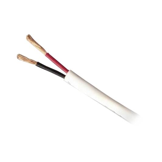 54755501/500|Bobina de 152 Metros / Cable de Cobre / 2 x 14 AWG / Tipo Audio CMR, CLR3R, FT4 / Para Intemperie / Color Blanco / Para Aplicaciones en Audio