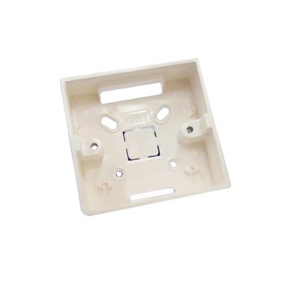 PRO802-BOX|Caja plástica para instalación del botón PRO802B 86 x 86 mm
