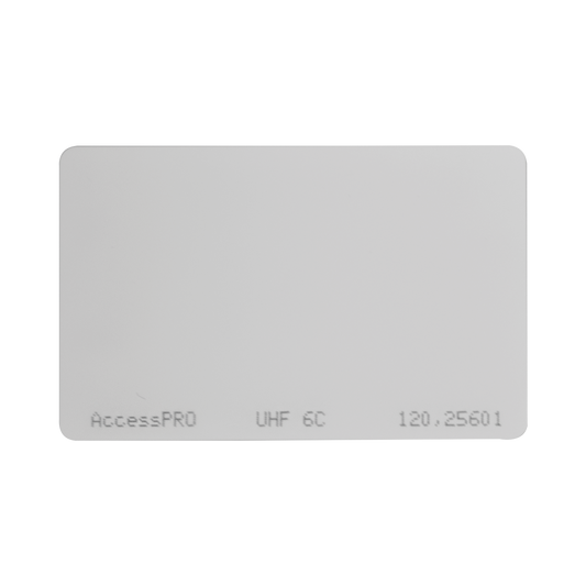 ACCESS-CARD-EPC|Tag UHF tipo Tarjeta para lectoras de largo alcance 900 MHZ / EPC GEN 2 / ISO 18000 6C / No imprimible / NO incluye porta tarjeta