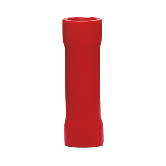AE-055-90|Conector a tope aislado / 22 - 16 AWG / Rojo / Paquete de 25 piezas