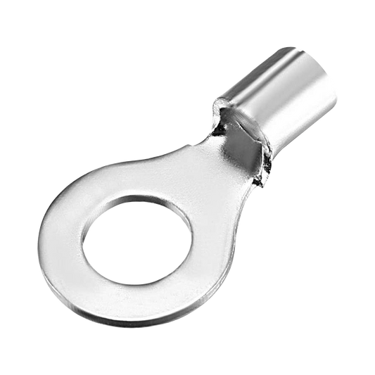 AE33460|Terminal tipo ojo / 3 / 16 " / Sin aislar / 8 AWG / Sin color / Paquete de 25 piezas.