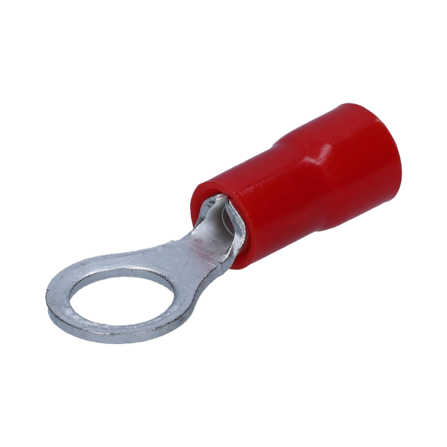 AE34150|Terminal tipo ojo / 1 / 4 " / 22 - 16 AWG / Rojo / Paquete de 25 piezas.