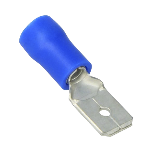 AE51201|Terminal tipo macho aislada / 16 - 14 AWG / Az??l / Paquete de 25 piezas.