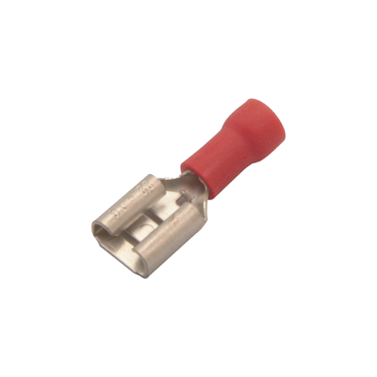 AE51231|Terminal tipo hembra aislada 0.250 / 22 - 16 AWG / Rojo / Para bater?¡as con teminal F1 / Paquete de 25 piezas.