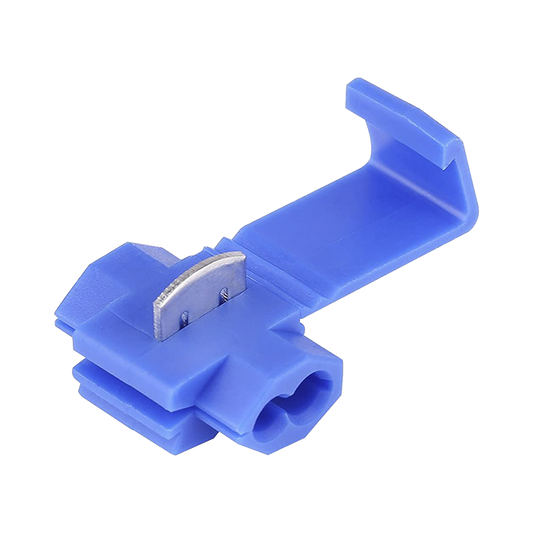 AECW-2|Terminal tipo almeja / 18 - 14 AWG / Az??l / Paquete de 25 piezas.