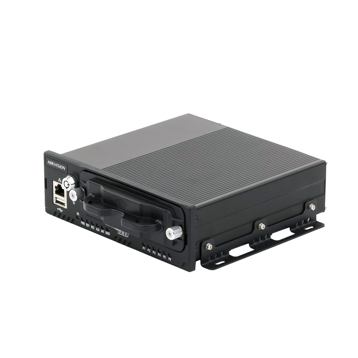 AEMN5043(RJ45)|NVR Móvil de 8 Canales de 2 Megapixel / 4 Puertos PoE / 2 Bahías de Disco Duro / Incluye Modulo GPS / conector RJ45