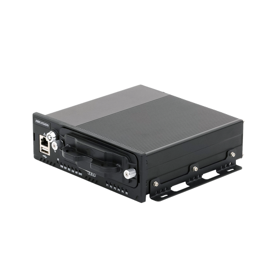 AEMN5043(RJ45)|NVR Móvil de 8 Canales de 2 Megapixel / 4 Puertos PoE / 2 Bahías de Disco Duro / Incluye Modulo GPS / conector RJ45