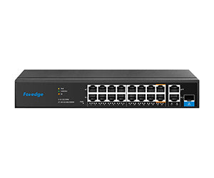 AI8016M | Switch PoE AI 100M de 16 puertos Foredge