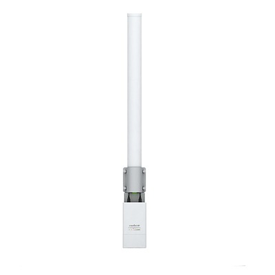 AMO-5G13|Antena omnidireccional, potente cobertura de 360??, doble polaridad MIMO 2x2, frecuencia 5 GHz (5.45-5.85 GHz) de 13 dBi