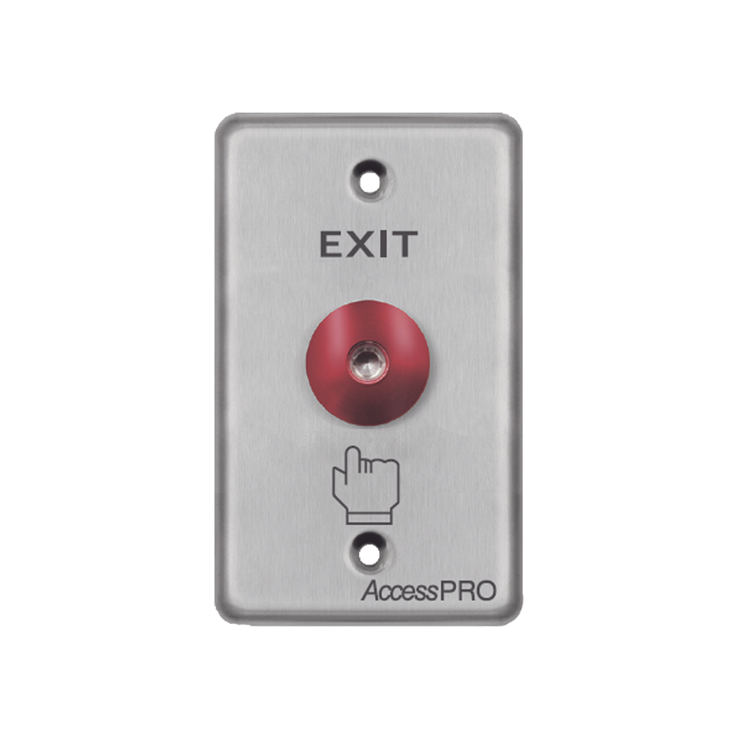 APBRRLC|Bot??n Redondo Color Rojo con LED