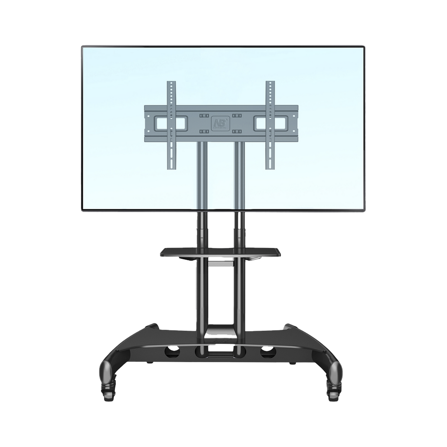 AVA1500601PNB|Soporte de Pantalla con Ruedas / Compatible con Monitores de32 "a 75" / Base para Colocar Accesorios Adicionales / Vesa 200*200 -600*400