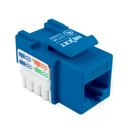 AW110NXT12 | Keystone Jack RJ45 Cat5e Sin blindaje, Azul tipo 110 Nexxt Solutions