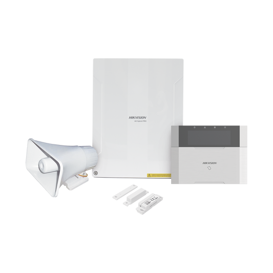 AXHYBRIDPRO-KIT|KIT Panel de Alarma AX HYBRID PRO / 1 Panel Híbrido / 1 Teclado LCD / 1 Contacto Magnético / 1 Sirena de 30 Watts