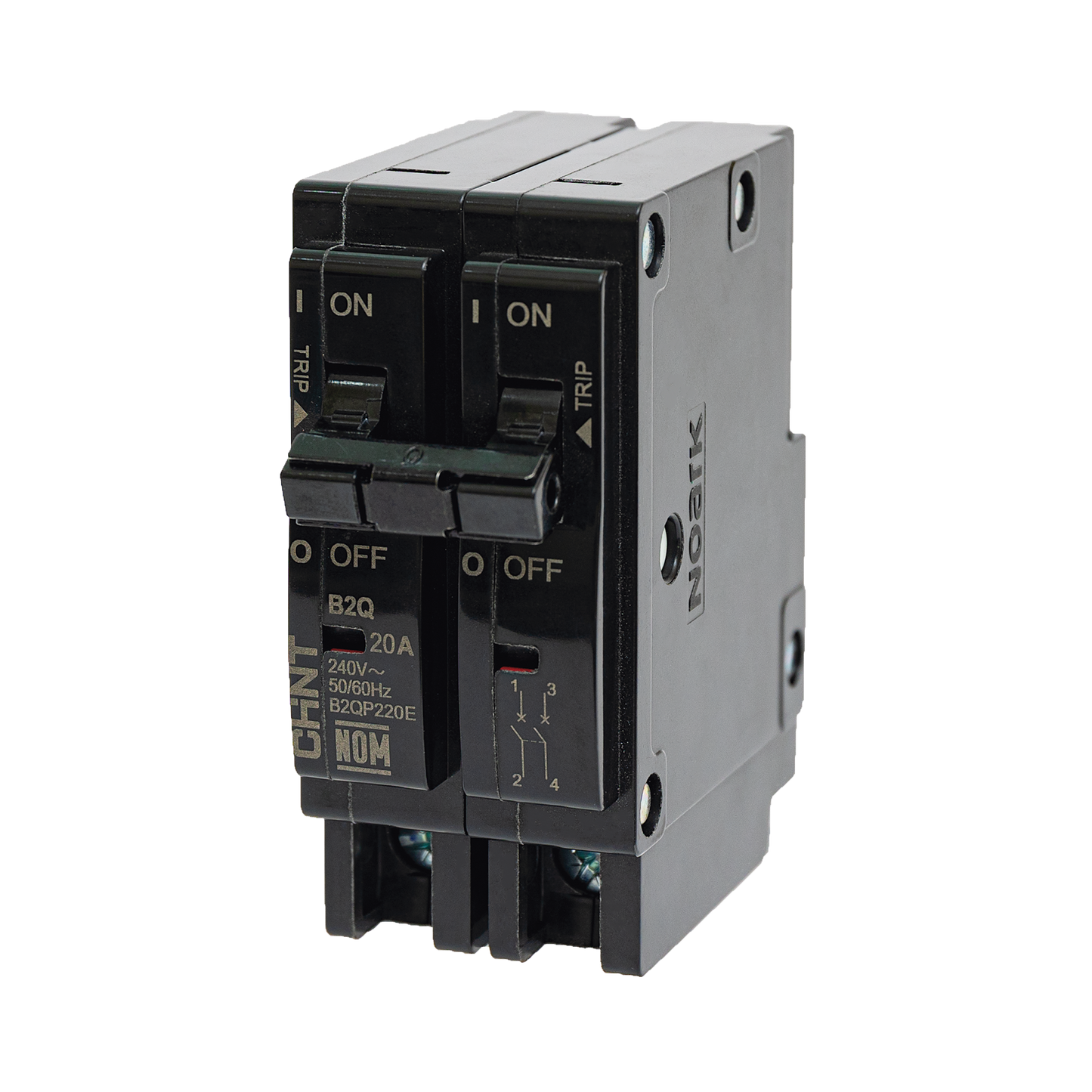 B2QP260E|Interruptor Termomagnético Enchufable, Serie: B2Q, 2P, 60A, 240V (SKU:1002286)