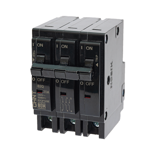 B2QP350E|MCB - Interruptor Termomagnético Enchufable, Serie: B2Q, 3P, 50A, 240V (SKU:1002301)
