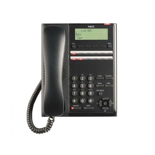 NEC-BE117451 | Telefono digital programador de 12 teclas programables terminal de color negro con 12 teclas programables-24 caracteres x 3 líneas de pantalla lcd, con altavoz NEC