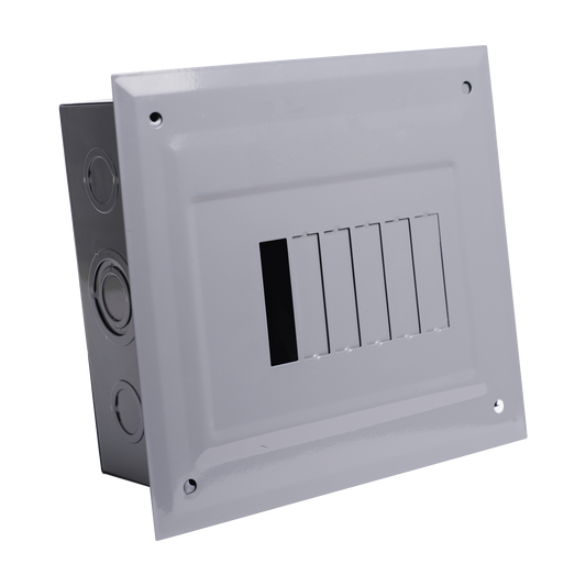 C2Q06E|Centro de Carga para Empotrar, 06 Polos, 60 A, 1 Fase 3 Hilos, 120/240 V AC, 60Hz