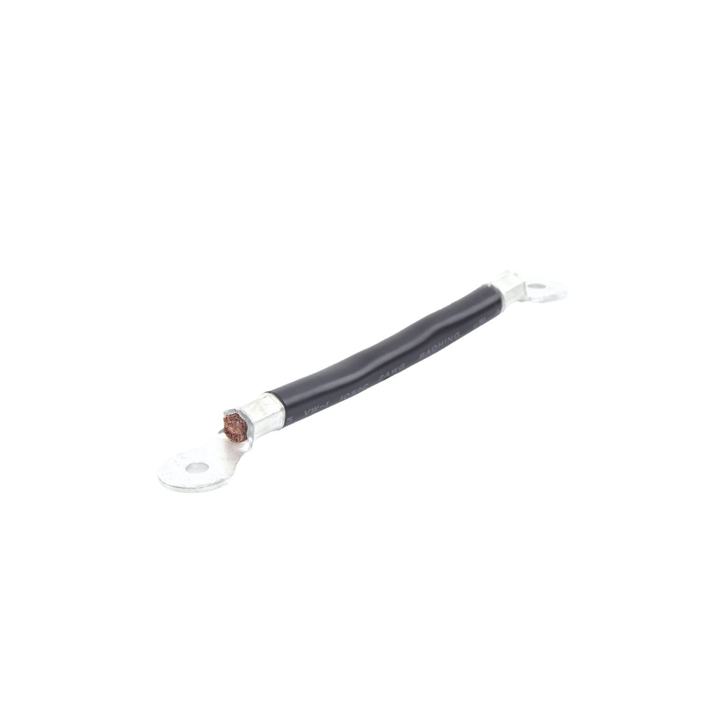 CBL-AWG2-0.2B|Cable para Baterías, 0.2m, Negro, Calibre 2 AWG con Terminales de Ojo en Ambos Extremos