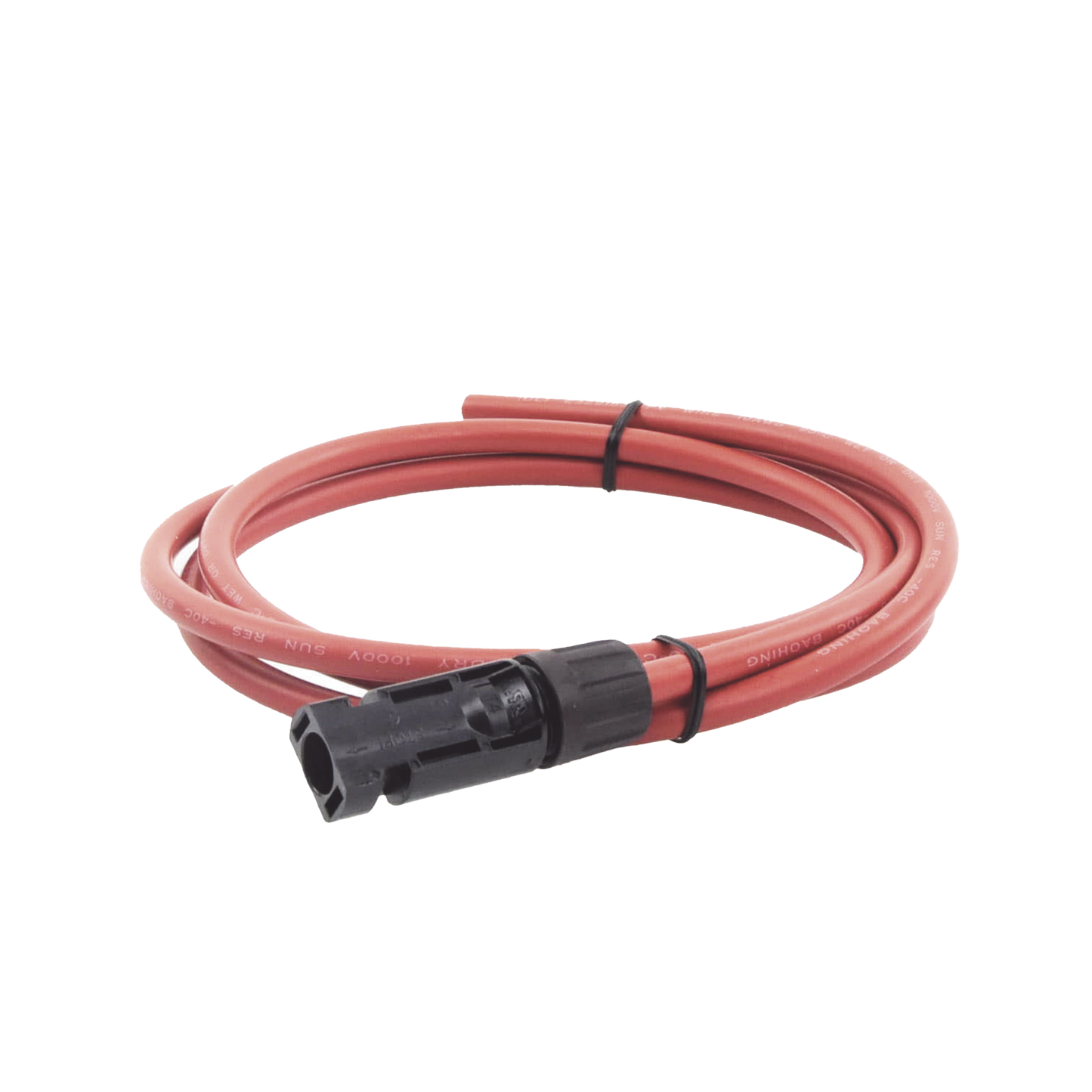 CBL-MC4-1.5R|Cable Fotovoltaico, 1.5 m, Rojo, Calibre 10 AWG con Terminal MC4-M en un Extremo
