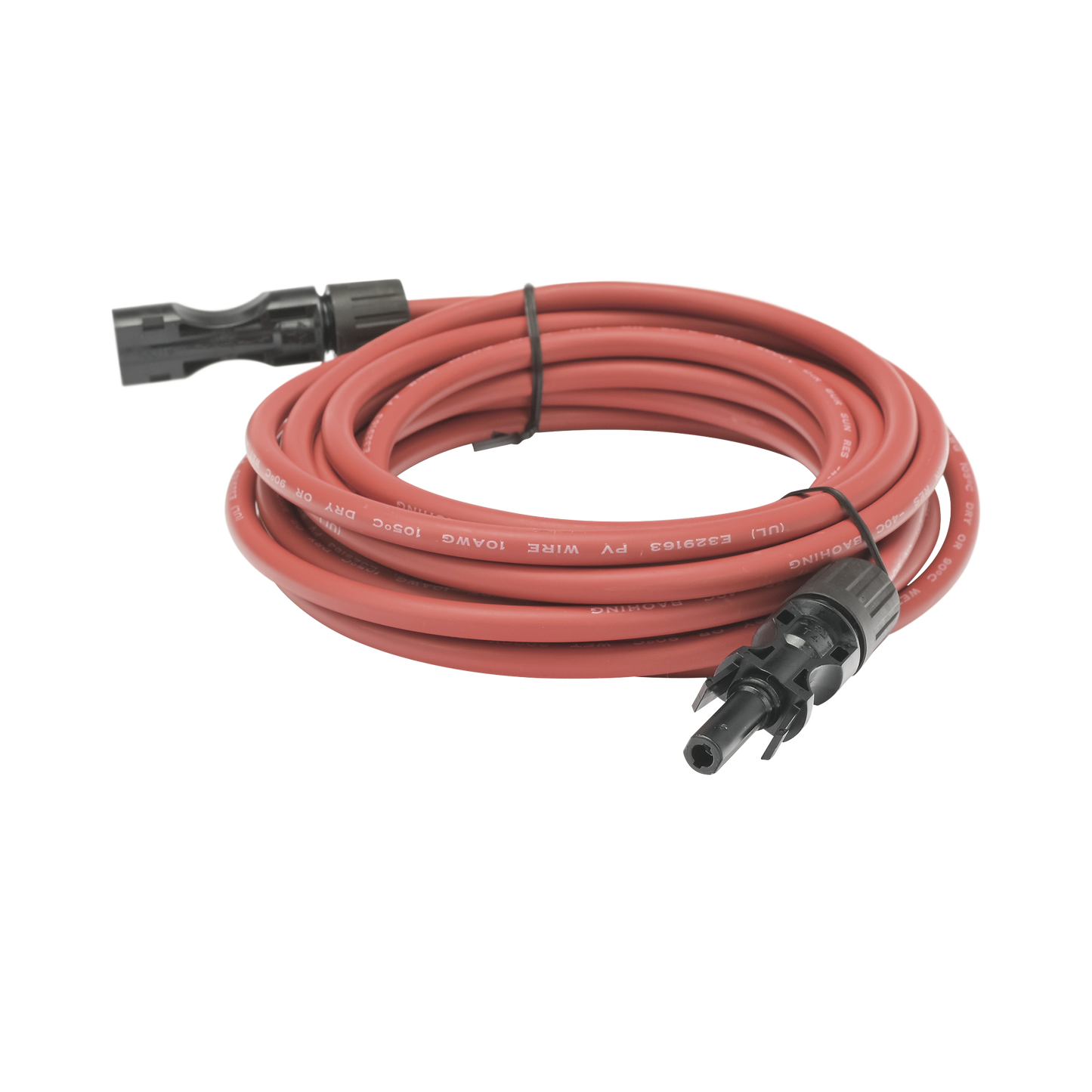 CBLMC42P5MREDV2|Cable Fotovoltaico, 2.5 m, Rojo, Calibre 10 AWG con Terminal MC4-M en Ambos Extremos