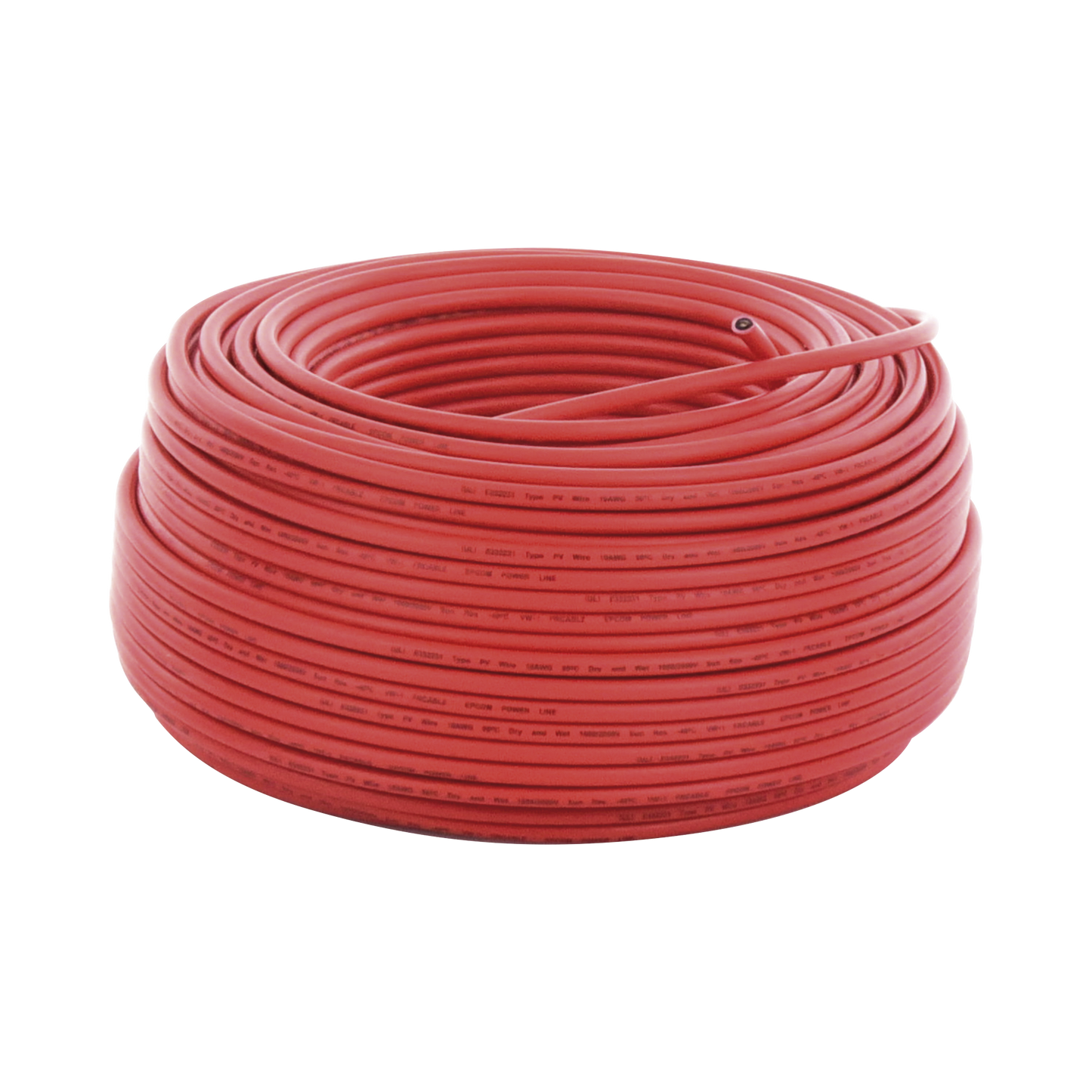 CBL-PV-10R/100|Cable Fotovoltaico Rojo / 6mm?? (10AWG) / Material COBRE / 2000V / Rollo de 100 m