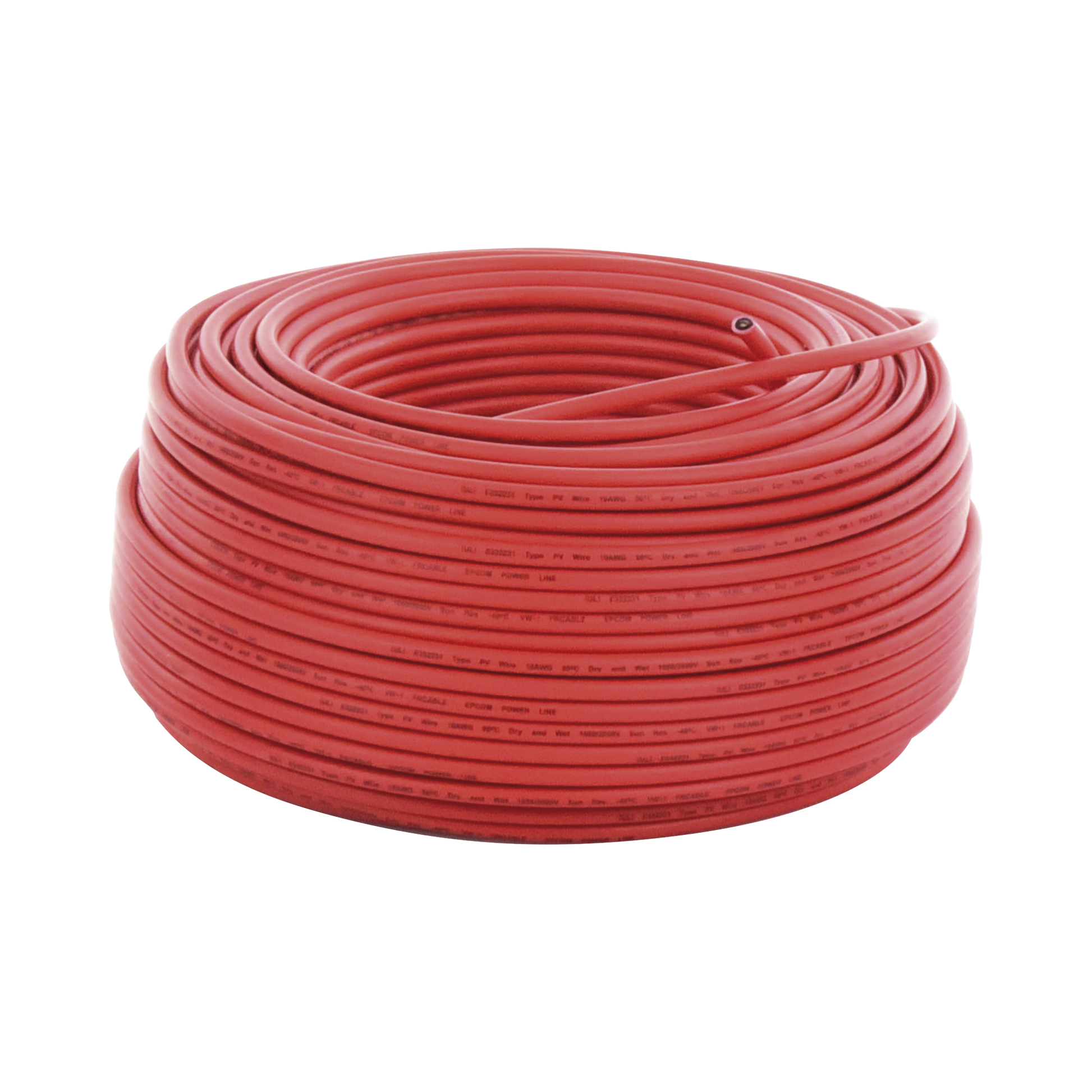 CBL-PV-10R/100|Cable Fotovoltaico Rojo / 6mm?? (10AWG) / Material COBRE / 2000V / Rollo de 100 m