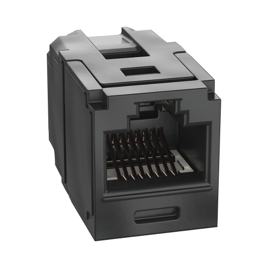CC6X88BL|Módulo Acoplador RJ45 a RJ45, Mini-Com, Categoría 6A, Color Negro