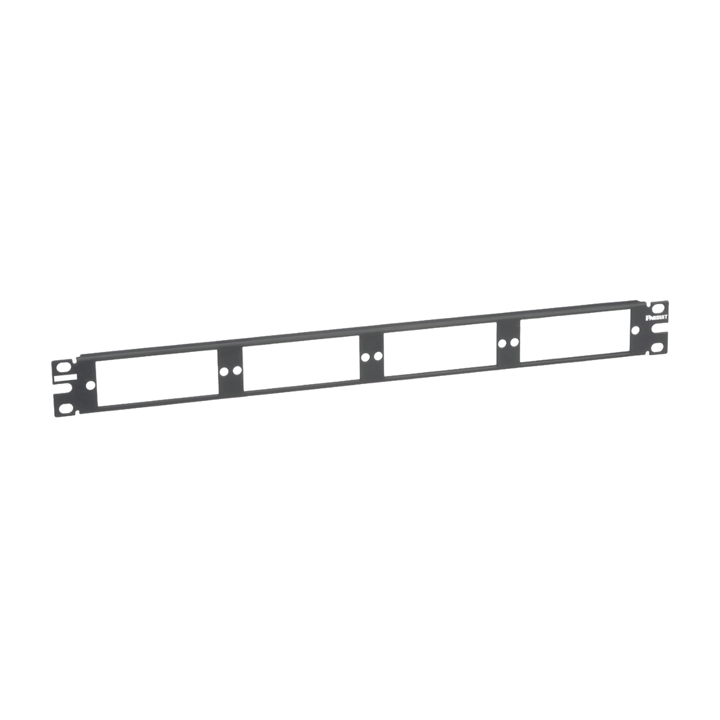 CFAPPBL1|Patch Panel de Fibra Óptica, Para 4 Placas Acopladoras FAP o FMP, Color Negro, 1UR