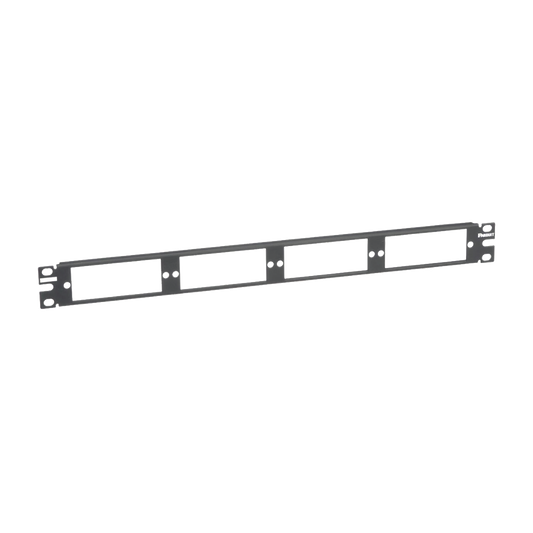CFAPPBL1|Patch Panel de Fibra ?ôptica, Para 4 Placas Acopladoras FAP o FMP, Color Negro, 1UR
