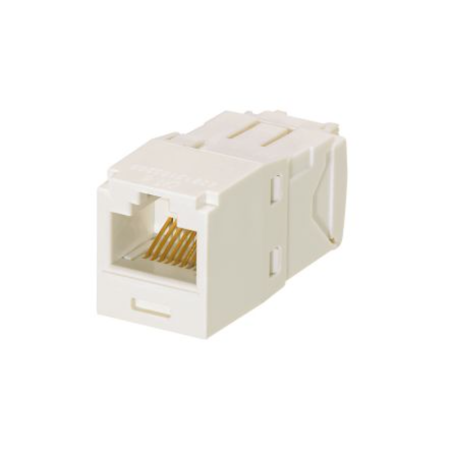 CJ688TGAW|Conector Jack RJ45 Estilo TG, Mini-Com, Categoría 6, de 8 posiciones y 8 cables, Color Blanco Ártico
