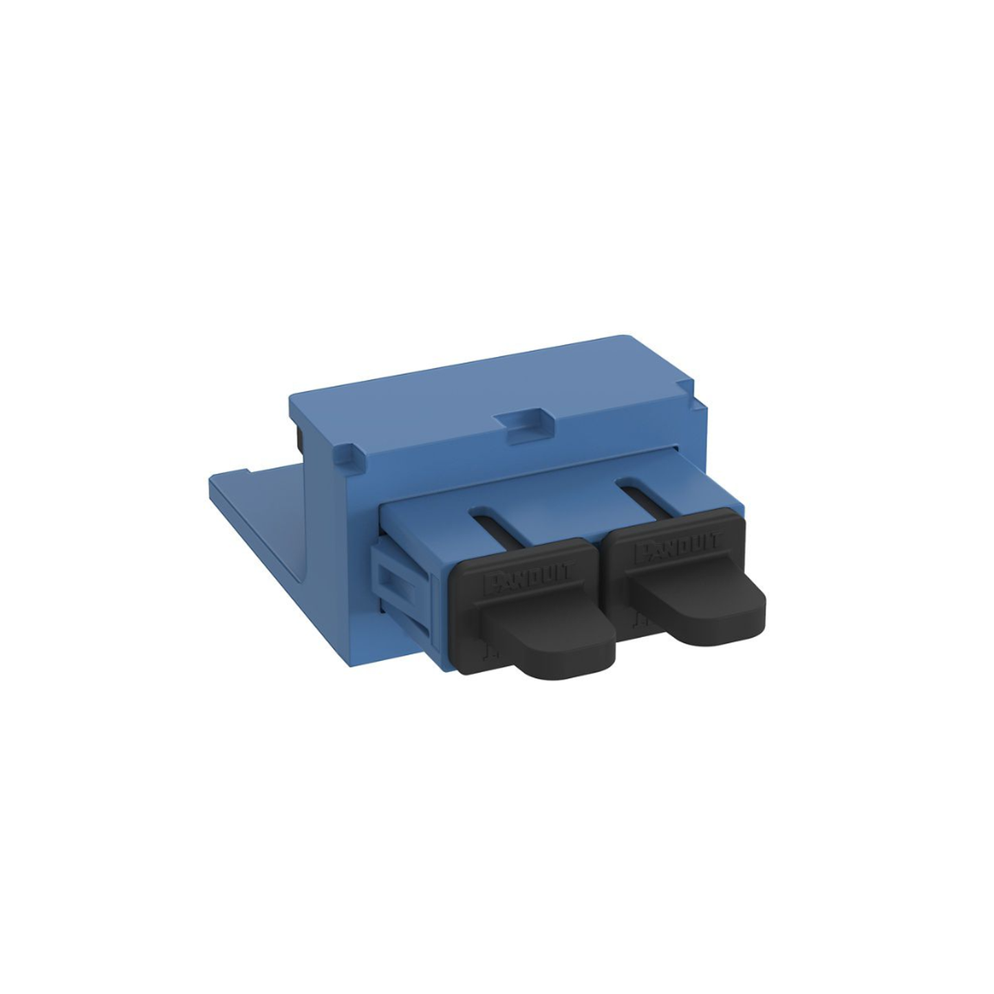 CMDBUSCZBU|Módulo Acoplador SC Duplex, para Fibra Óptica Monomodo OS1/OS2, Tipo Mini-Com, Color Azul