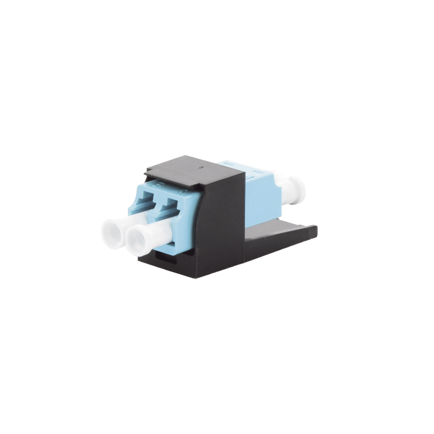 CMDSAQLCZBL|Módulo Acoplador LC Duplex, para Fibra Óptica Multimodo OM3/OM4, Tipo Mini-Com, Color Aqua