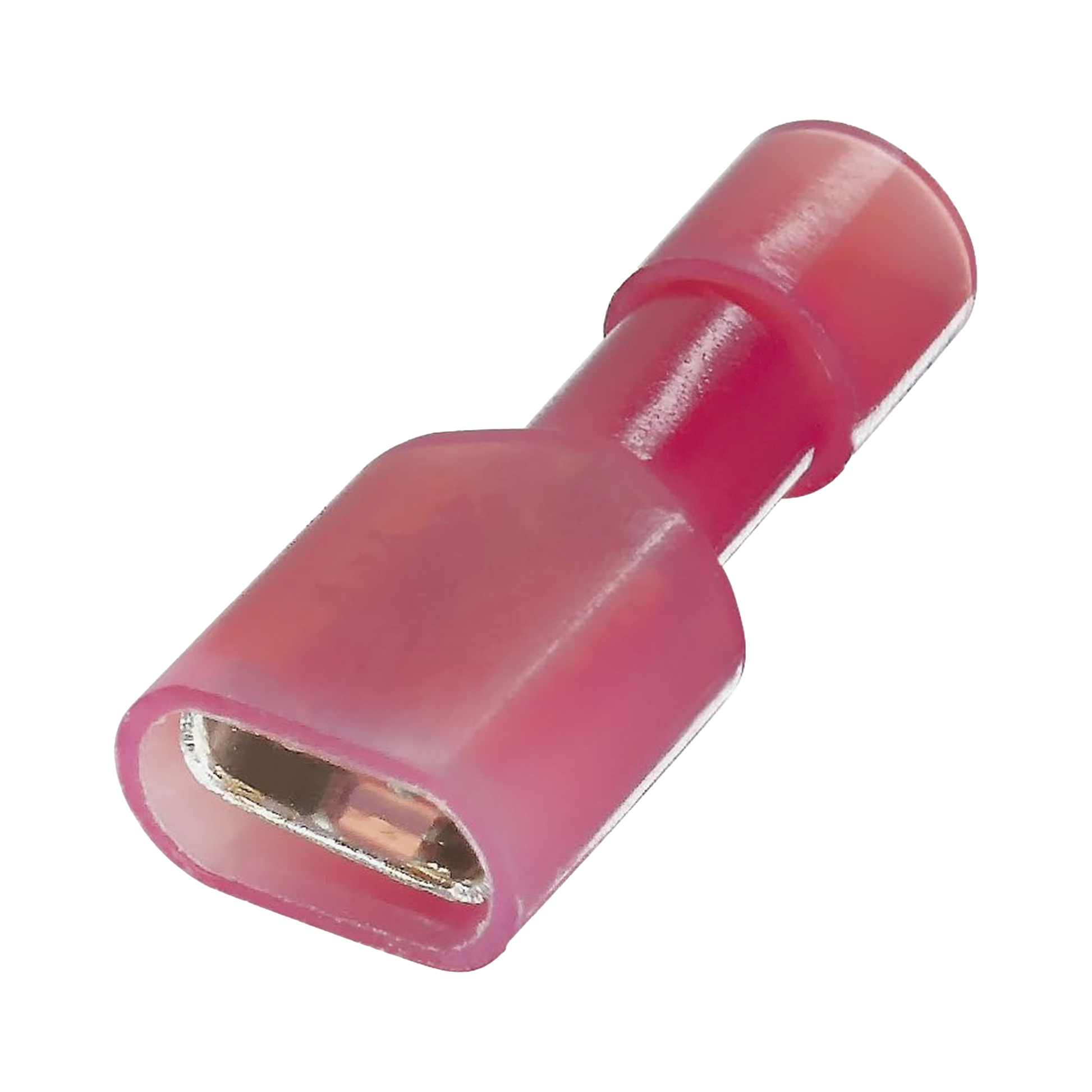 CON-101-3A-01|Terminal hembra aislada completa / Bater?¡as con terminal macho F1 / para cables 22-16 AWG / Paquete de 25 piezas