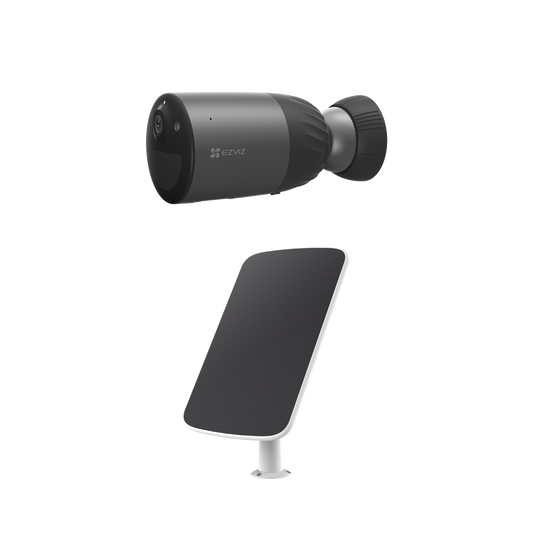 CS-BC1C/K|Kit de Camara de Batería Recargable (No Cables) / WiFi / Memoria Interna de 32 GB / Incluye 1 pieza de CS-BC1C y 1 Pieza de CS-CMT-SOLARPANEL-C