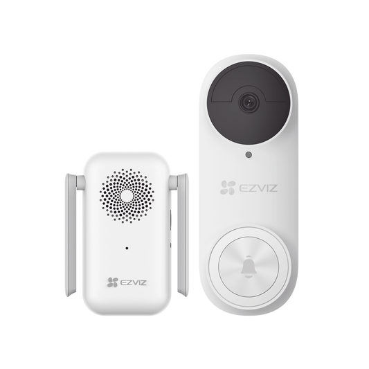 CS-DB2KIT|Timbre con C?ímara Wi-Fi (Doorbell) de Bater?¡a Recargable  / Libre de Cables / Uso Exterior Con Protecci??n (IP65) / C?ímara 3 Megap?¡xel / Llamada a la App / Incluye Timbre Para Interior Con Timbres Seleccionables / Ranura