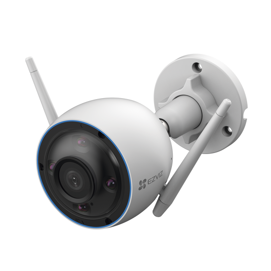 CS-H3-3K|Bala WiFi / 5MP (3K) / Detección humana / Detección de Vehiculo / Sirena / Luz Parpadeante / Colores en Oscuridad / Micro SD / Uso en Exterior