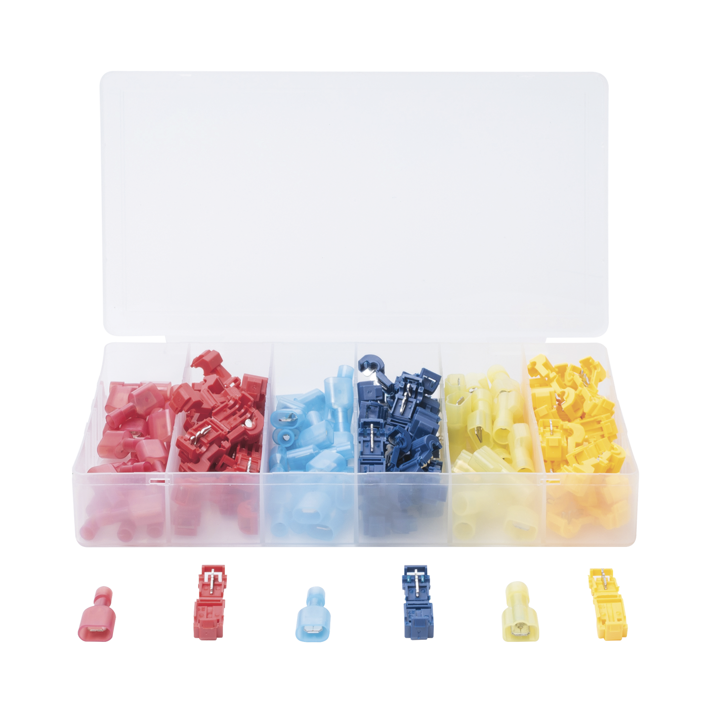 CT-T123|Kit de 60 Conectores para Cableado El?®ctrico Tipo T-TAP / Conectores tipo Uni??n