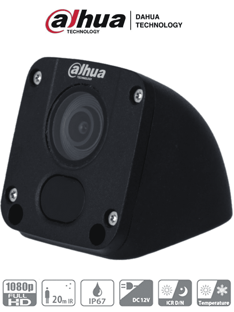 DAHUA HAC-HMW3200D-V - Camara Movil Tipo Cubo de 2 Megap?¡xeles/ Para DVR M??vil/ Lente de 2.8mm/ 106 Grados de Apertura/ IR de 20 Metros/ A Prueba de Choques/ IP67/ Met?ílica/ Uso en Posicion Vertical