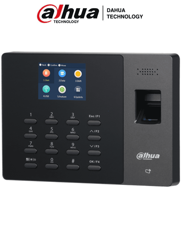 DAHUA ASA1222G - Control de Asistencia StandAlone con Bater?¡a Incluida/ 1,000 Usuarios, Passwords y Tarjetas Mifare (IC Card)/ 2,000 Huellas/100,000 Registros/ 24 Periodos de Asistencia y 20 Departamentos/ Comunicaci??n TCP/IP/ Puerto USB/