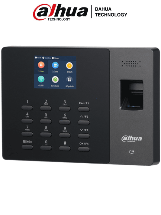 DAHUA ASA1222G - Control de Asistencia StandAlone con Bater?¡a Incluida/ 1,000 Usuarios, Passwords y Tarjetas Mifare (IC Card)/ 2,000 Huellas/100,000 Registros/ 24 Periodos de Asistencia y 20 Departamentos/ Comunicaci??n TCP/IP/ Puerto USB/
