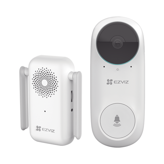 DB2C|Timbre Wi-Fi (Doorbell) de Bater?¡a Recargable  / Libre de Cables / Llamada a la App / Incluye Timbre Para Interior Con Timbres Seleccionables / Ranura para Memoria / Uso Interior