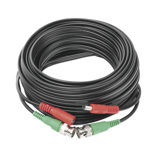DIY-10M-4K|Cable coaxial ( BNC RG59 ) + Alimentaci??n / SIAM?ëS / 10 Metros / Aleaci??n Cobre + Aluminio CCA / Para C?ímaras 4K  / Uso interior y exterior