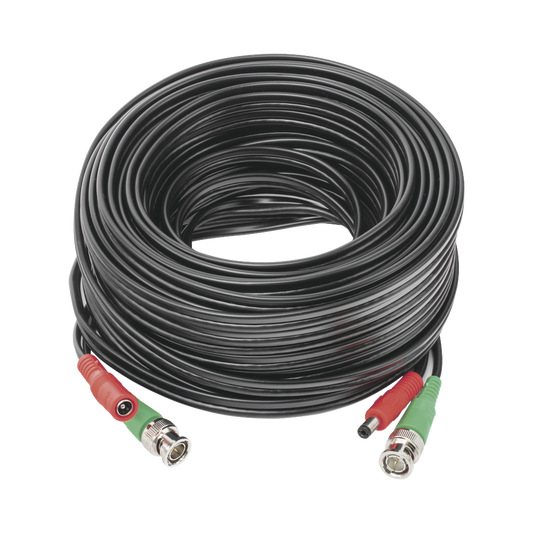DIY-20M-4K|Cable coaxial ( BNC RG59 ) + Alimentaci??n / SIAM?ëS / 20 Metros / Aleaci??n Cobre + Aluminio CCA / Para C?ímaras 4K  / Uso interior y exterior